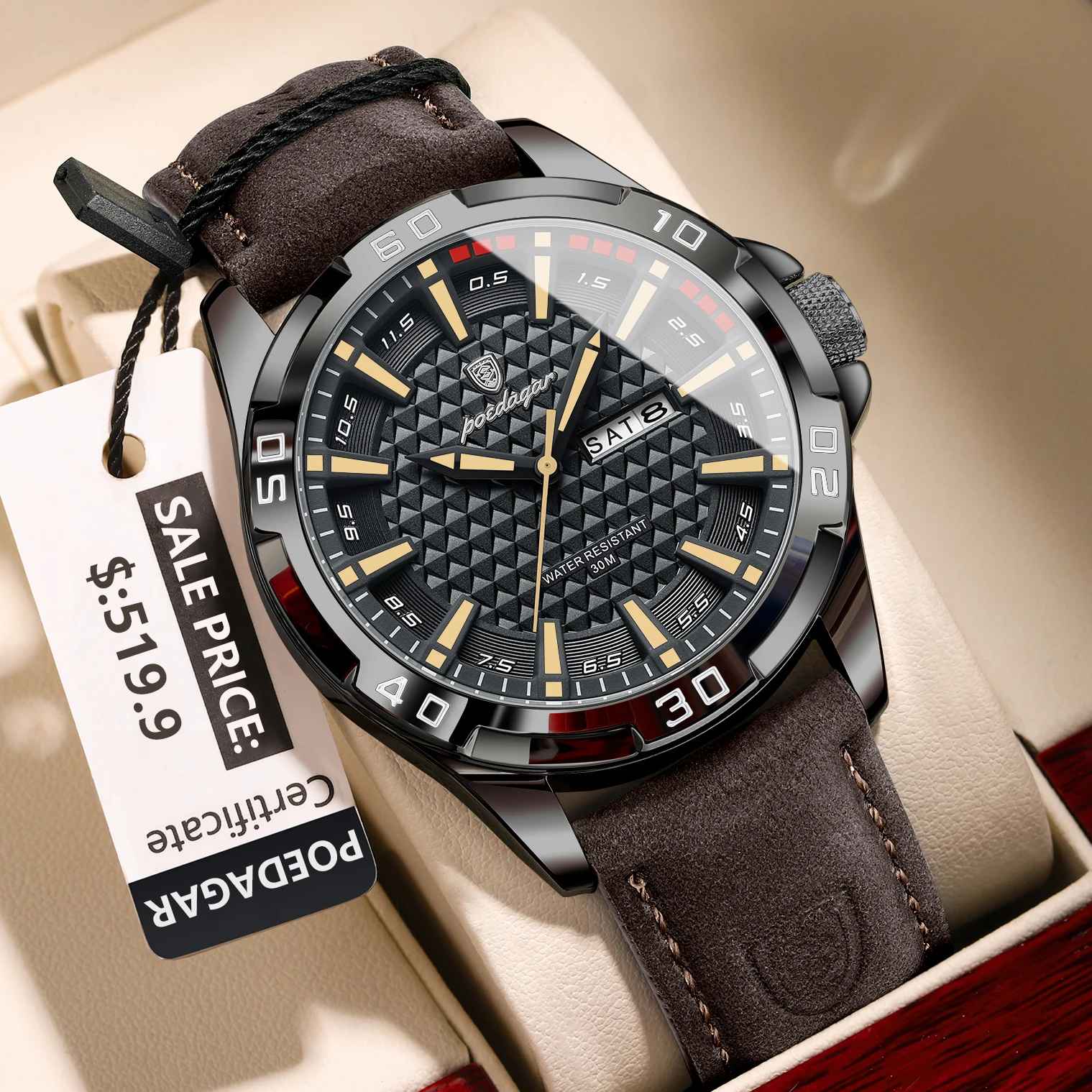 POEDAGAR Original Man Wristwatch