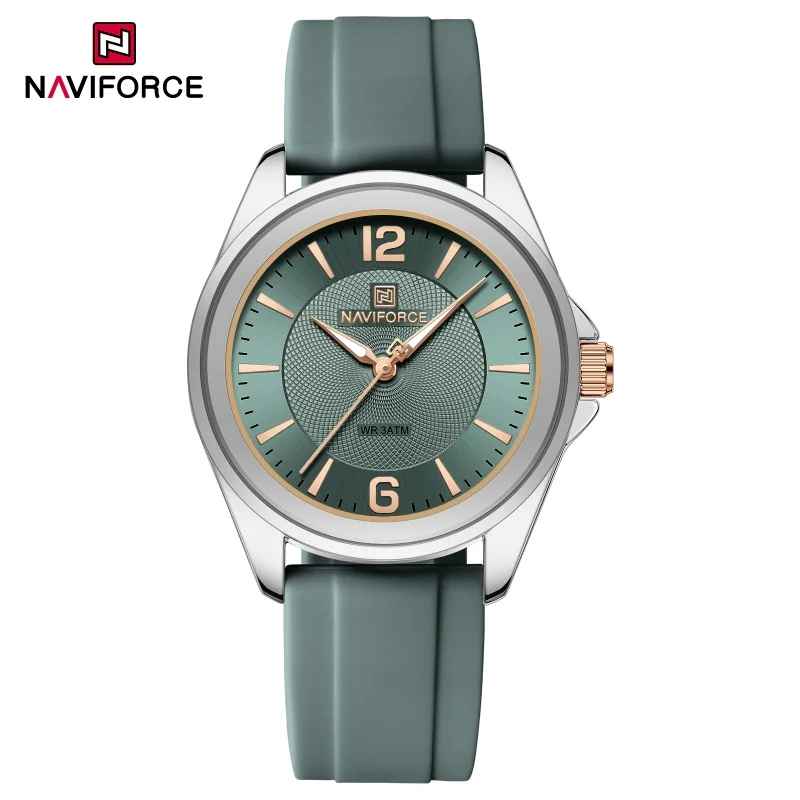 New Style NAVIFORCE Women's Watches Sport Silicone Strap Wristwatch Women Quartz Watch Clock Gift Reloj Mujer relogios feminino
