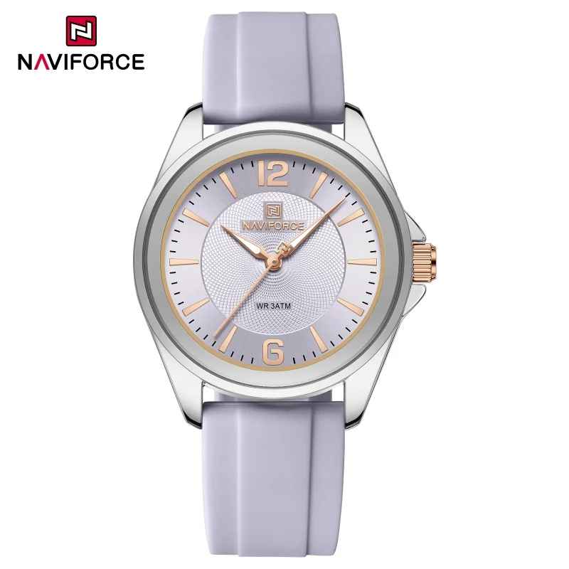 New Style NAVIFORCE Women's Watches Sport Silicone Strap Wristwatch Women Quartz Watch Clock Gift Reloj Mujer relogios feminino
